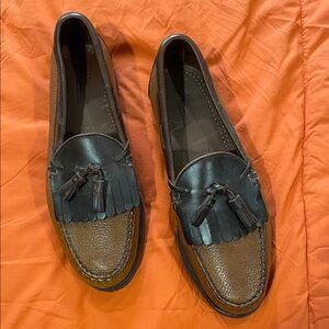 Allen Edmonds Brown and Black Tassel Loafers